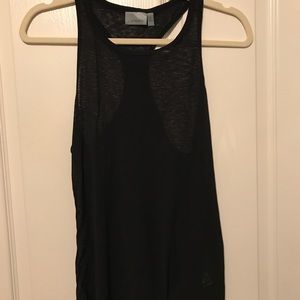 Athleta Black Burnout Racerback Tank